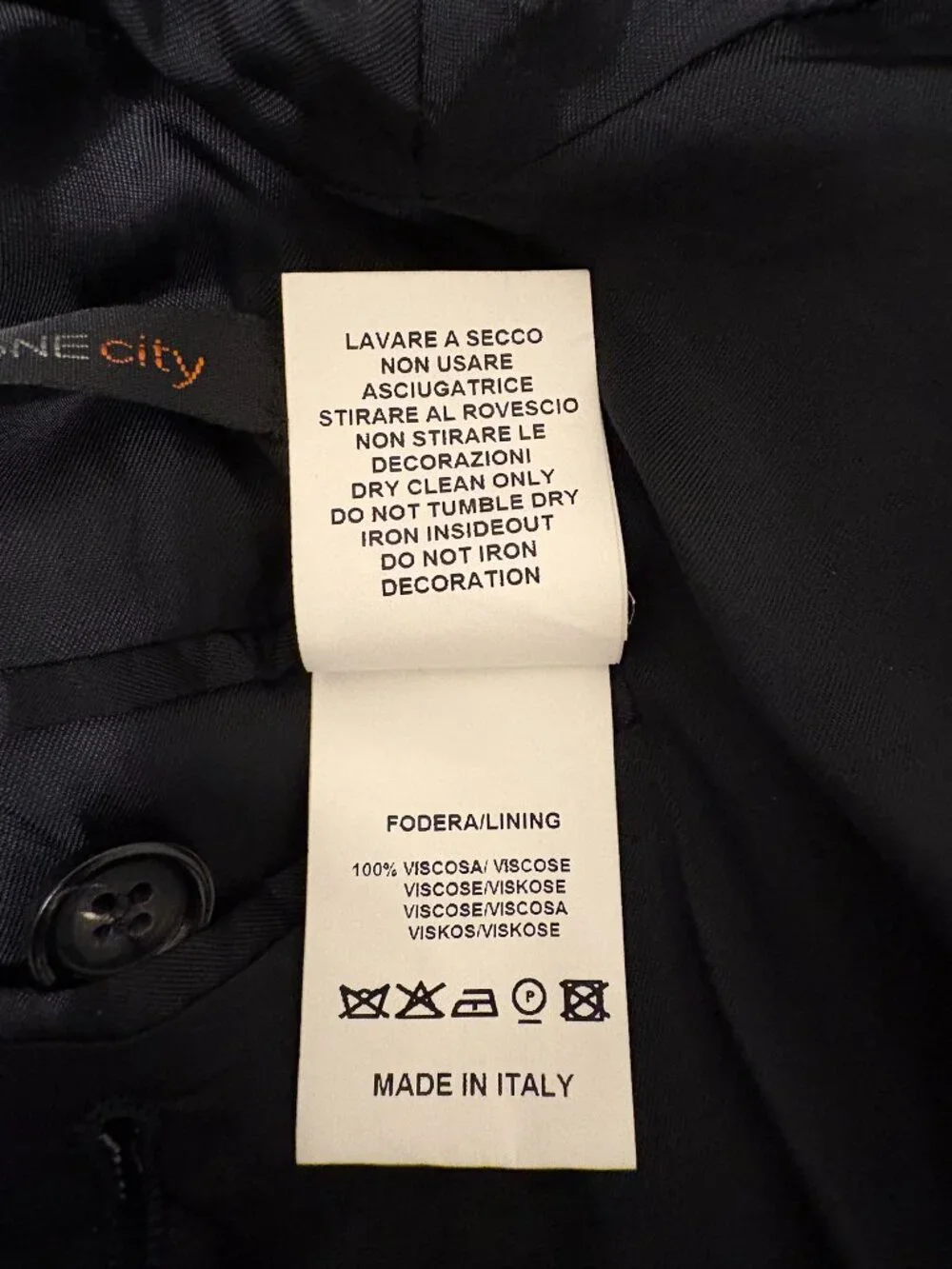 Scaglione city Men's Coat In Midnight Blue Size S
